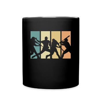 Baseball-Retro-Evolution-Design für - Tasse einfarbig - Schwarz - Vorne