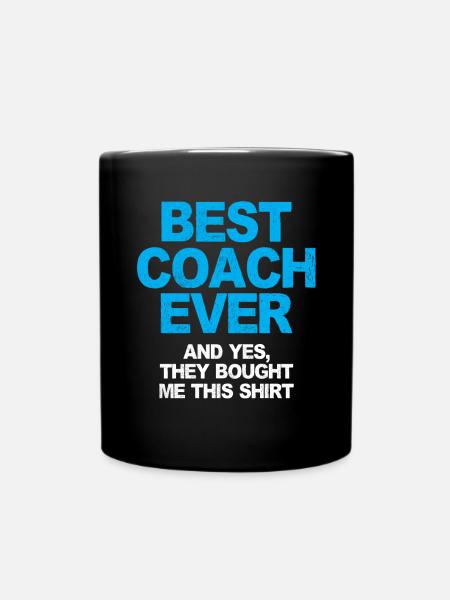 Der lustige Spruch eines Baseballtrainers bringt - Tasse einfarbig - Schwarz