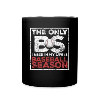 Dicton de saison de baseball sportif amusant pour - Mug uni - noir - Devant