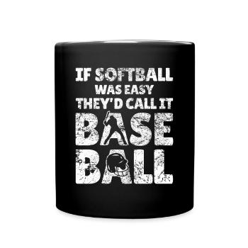 Citations hilarantes pour le baseball et - Mug uni - noir - Devant