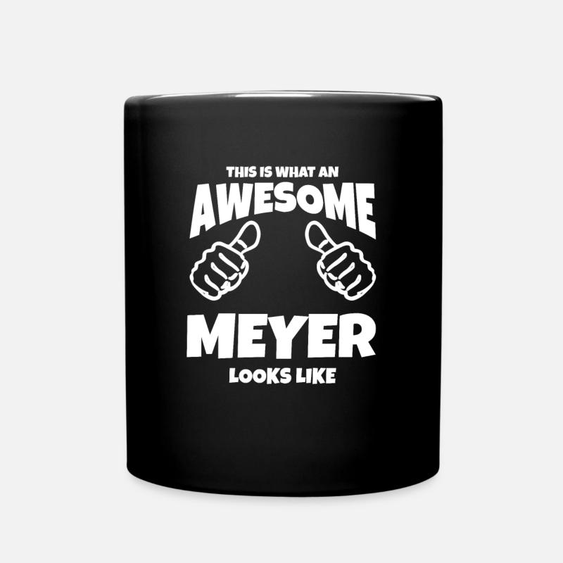 So sieht ein cooler Meyer aus - Tasse einfarbig - Schwarz