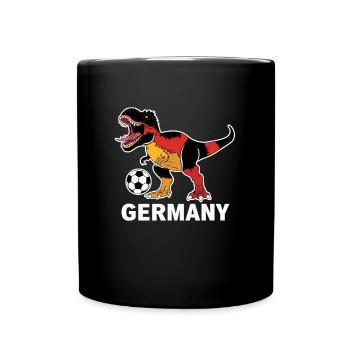 Germany Dinosaur Football - Full Colour Mug - black - Front