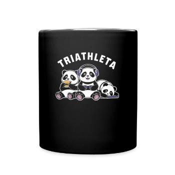 Gamer Triathlon Funny Pandas - Full Colour Mug - black - Front
