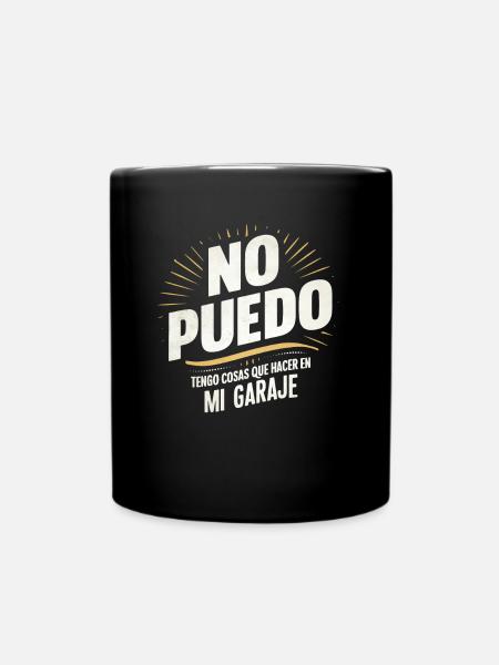 Je n’ai rien à faire dans mon garage - Mug uni - noir