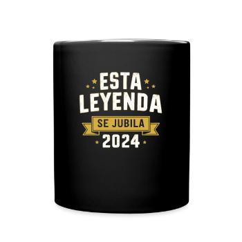Cette légende prend sa retraite en 2024 - Mug uni - noir - Devant