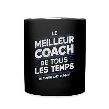 Meilleur Coach Sportif Cadeau Humour Entraîneur - Mug uni - noir - Devant