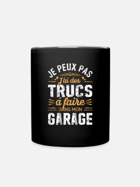 Papa Bricoleur Humour J'peux Pas Cadeau Garage - Mug uni - noir