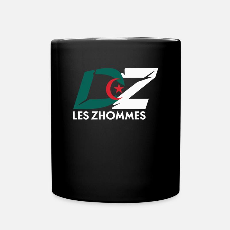 DZ Les Zhommes Algérie Supporter Algérien Djazair - Mug uni - noir