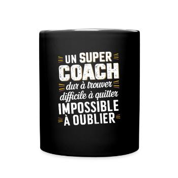 Un Super Coach Sportif Cadeau Drôle Entraîneur - Mug uni - noir - Devant