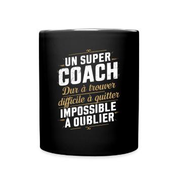 Ein tolles lustiges Trainergeschenk für Sporttrainer - Tasse einfarbig - Schwarz - Vorne