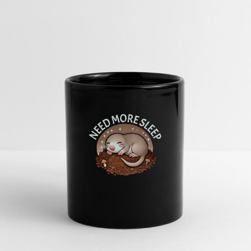 Need more sleep, funny mole, Full Colour Mug
