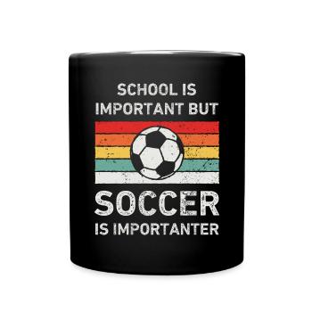 Drôle d’amateur de football Rétro Vintage - Mug uni - noir - Devant
