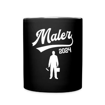 Maler 2024 Ausbildung Prüfung Lackierer Azubi - Tasse einfarbig - Schwarz - Vorne