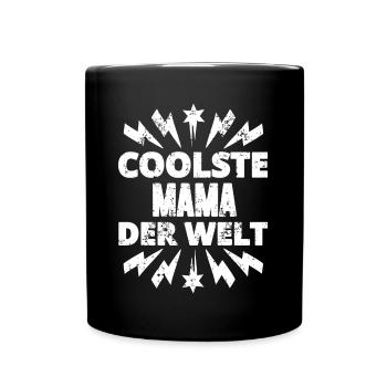 Coolste Mama der Welt - Tasse einfarbig - Schwarz - Vorne
