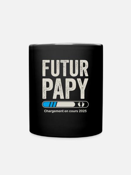 Futur Papy 2025 Annonce Grossesse Papy - Mug uni - noir