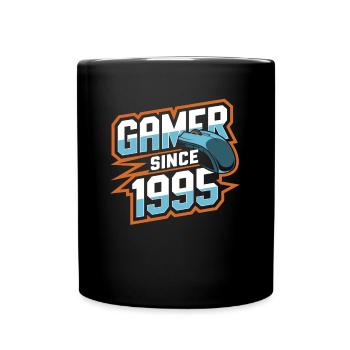 Gamer Depuis 1995 Cadeau Anniversaire Geek - Mug uni - noir - Devant