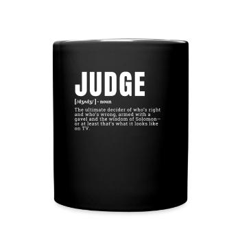 Drôle Juge Définition Dictionnaire Humour Profession - Mug uni - noir - Devant