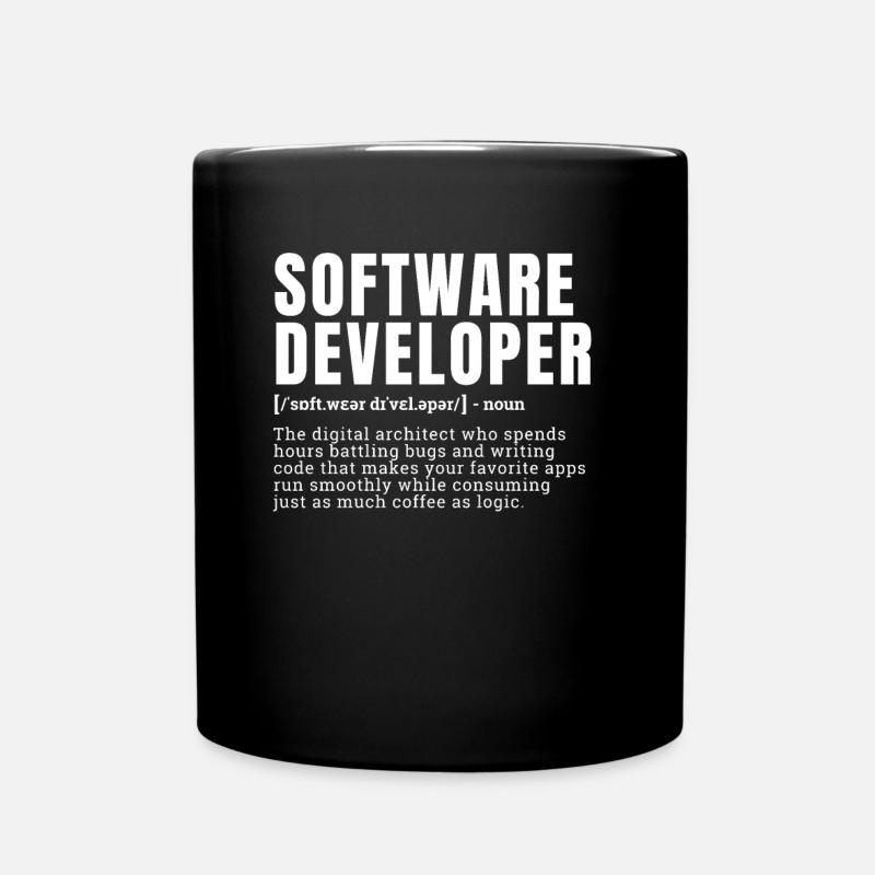 Drôle Développeur de logiciels Profession Définition Occ - Mug uni - noir