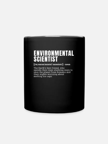 Funny Environmental Scientist Occupation Definitio - Full Colour Mug - black