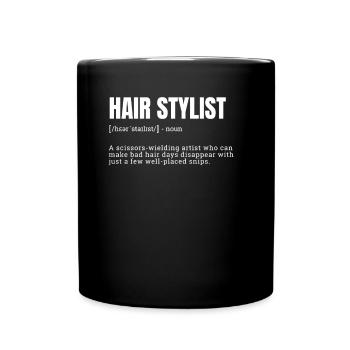 Drôle Coiffeur Définition T-shirts graphiques - Mug uni - noir - Devant