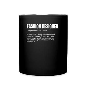 T-shirts innovants de définition de créateur de mode - Mug uni - noir - Devant