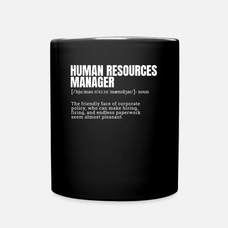 T-shirts drôles de définition de directeur des ressources humaines - Mug uni - noir
