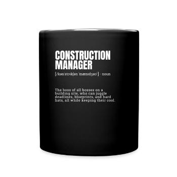 occupations design, humorous jobs, mens occupation - Full Colour Mug - black - Front