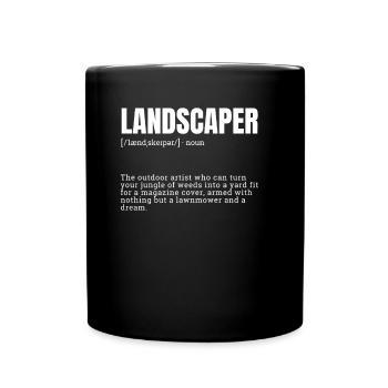 Passionate Landscaper: Master of Outdoor Transform - Tasse einfarbig - Schwarz - Vorne