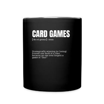 Funny Definition for Indoor Hobbies Dictionary Car - Full Colour Mug - black - Front