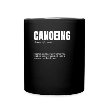 Funny Canoeing Definition - Full Colour Mug - black - Front