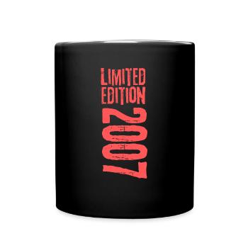 Limited Edition 2007 18th Birthday Gift - Full Colour Mug - black - Front