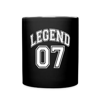 Legend 07 - Tasse einfarbig - Schwarz - Vorne