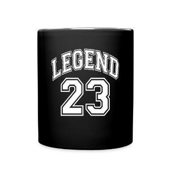 Légende 23 - Mug uni - noir - Devant