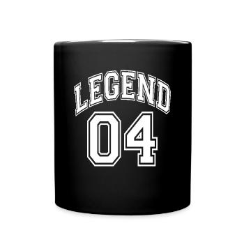 Legend 04 - Tasse einfarbig - Schwarz - Vorne