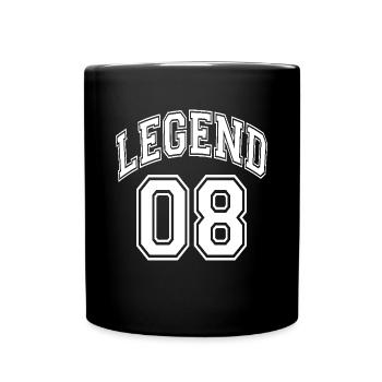 Legend 08 - Tasse einfarbig - Schwarz - Vorne