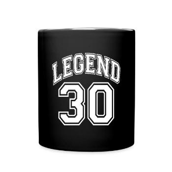 Légende 30 - Mug uni - noir - Devant