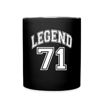 Legend 71 - Tasse einfarbig - Schwarz - Vorne