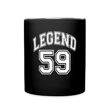 Legend 59 - Tasse einfarbig - Schwarz - Vorne