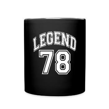 Légende 78 - Mug uni - noir - Devant