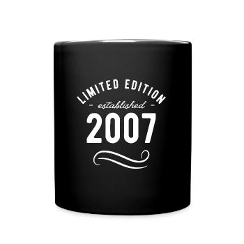 Édition Limitée 2007 18ème Cadeau d’Anniversaire - Mug uni - noir - Devant