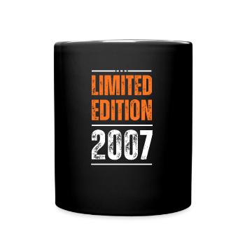 Limited Edition 2007 18. Geburtstag Geschenk - Tasse einfarbig - Schwarz - Vorne