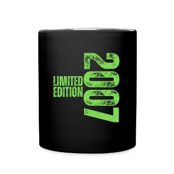 Limited Edition 2007 18. Geburtstag Geschenk - Tasse einfarbig - Schwarz - Vorne