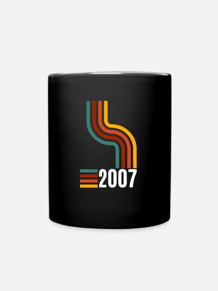 Limited Edition 2007 18. Geburtstag Geschenk - Tasse einfarbig - Schwarz