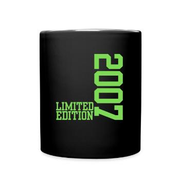 Limited Edition 2007 18. Geburtstag Geschenk - Tasse einfarbig - Schwarz - Vorne