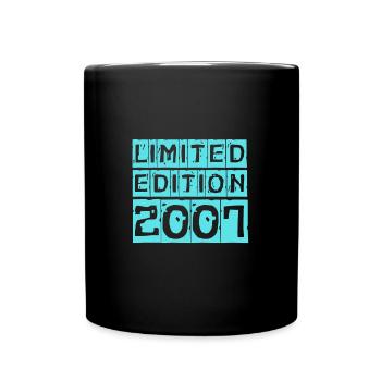 Limited Edition 2007 18. Geburtstag Geschenk - Tasse einfarbig - Schwarz - Vorne