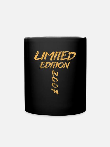 Limited Edition 2007 18. Geburtstag Geschenk - Tasse einfarbig - Schwarz