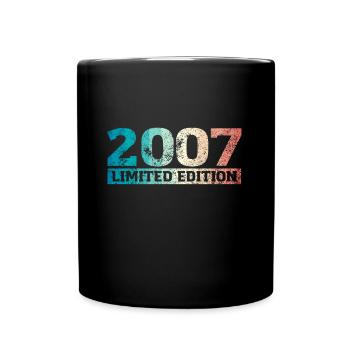 Édition Limitée 2007 18ème Cadeau d’Anniversaire - Mug uni - noir - Devant