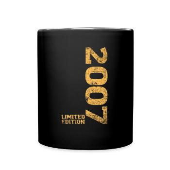 Édition Limitée 2007 18ème Cadeau d’Anniversaire - Mug uni - noir - Devant