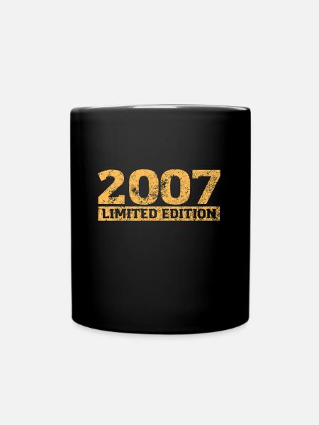 Limited Edition 2007 18. Geburtstag Geschenk - Tasse einfarbig - Schwarz