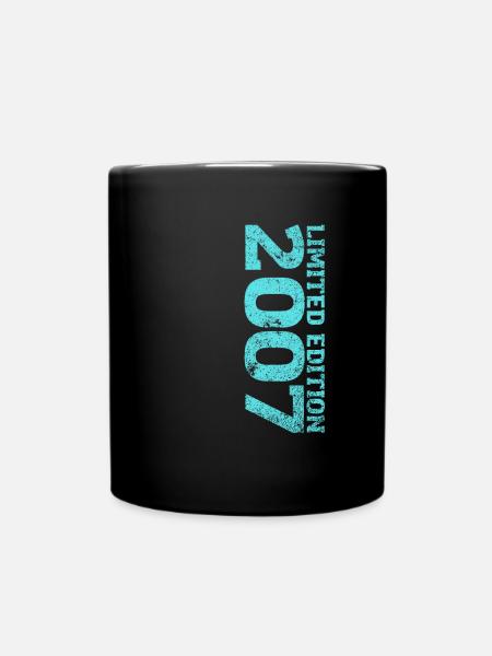 Limited Edition 2007 18. Geburtstag Geschenk - Tasse einfarbig - Schwarz